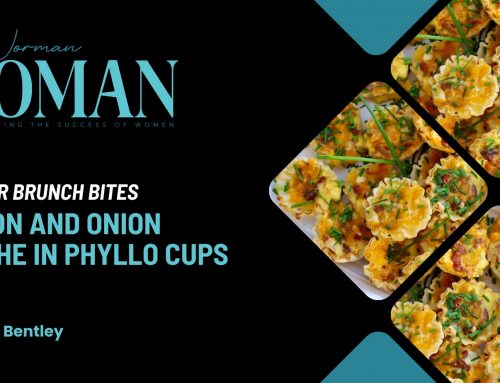 Easter Brunch Bites — Bacon and Onion Quiche in Phyllo Cups